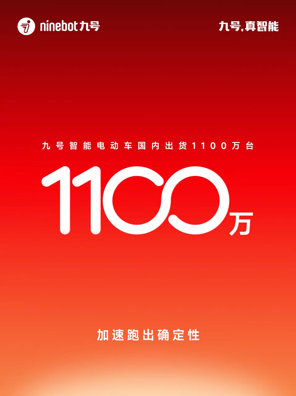 1100万台！九号智能电动车国内累计出货量强势突破，继续实力领跑